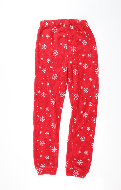 Womens UK Size S Preworn Regular Fit  Red Trousers