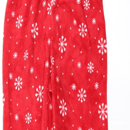 Womens UK Size S Preworn Regular Fit  Red Trousers