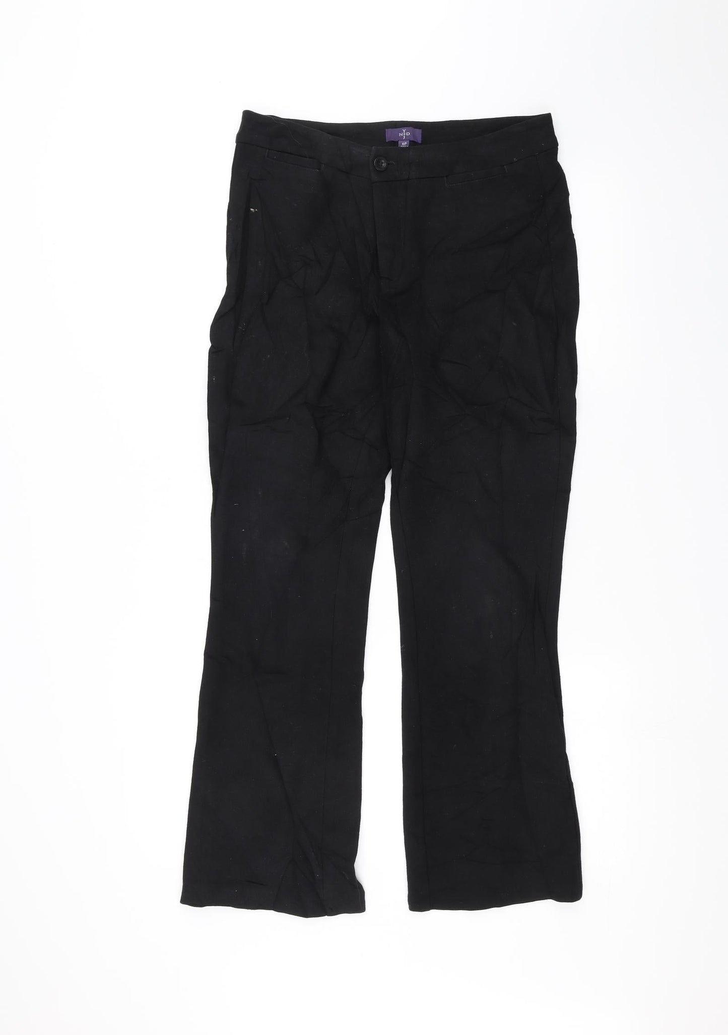 NxD Womens Black   Trousers  Size 6 L26 in