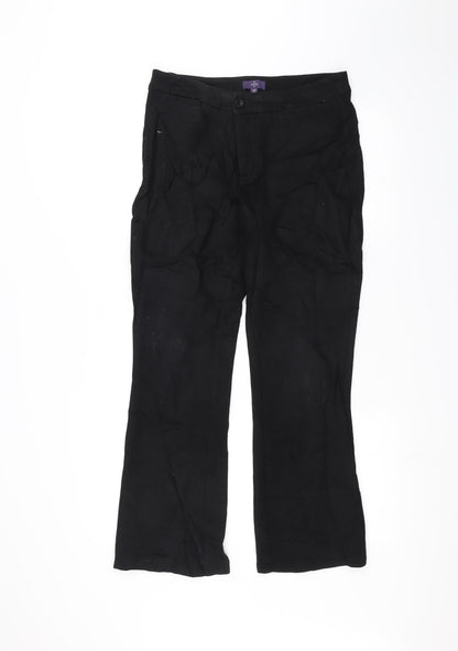 NxD Womens Black   Trousers  Size 6 L26 in