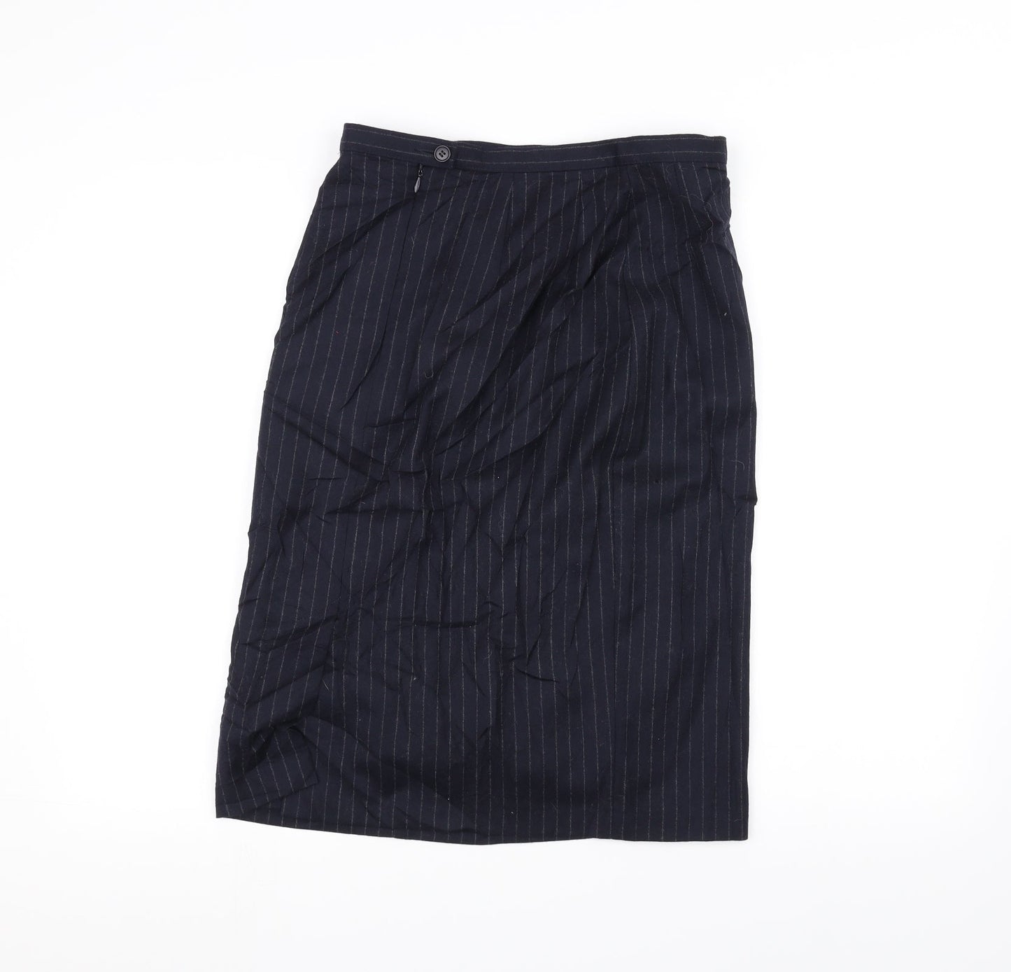 Marks and Spencer Womens Blue Striped  A-Line Skirt Size 12