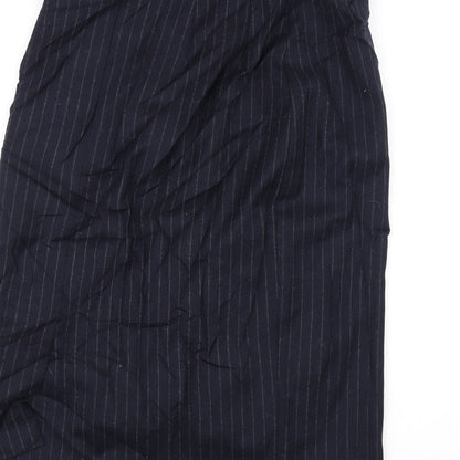 Marks and Spencer Womens Blue Striped  A-Line Skirt Size 12