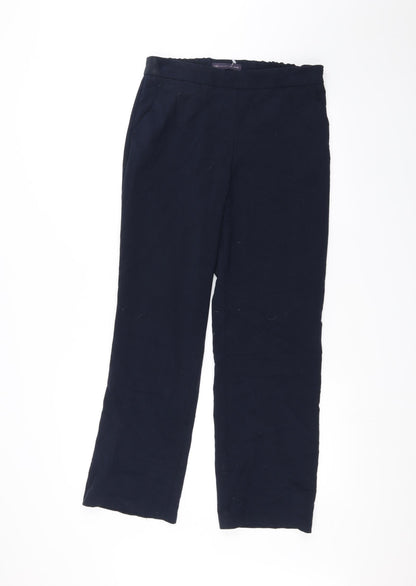 Womens UK Size 10 Marks and Spencer Regular Fit  Blue Trousers