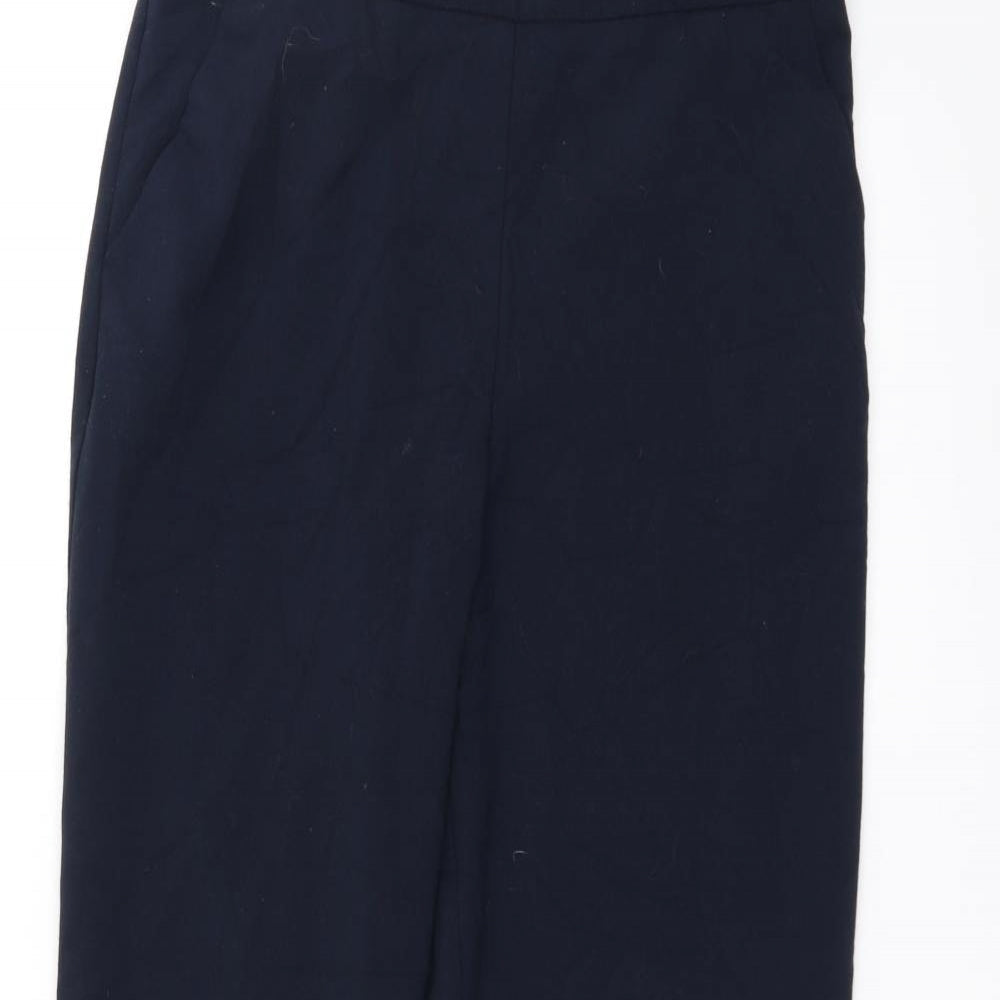 Womens UK Size 10 Marks and Spencer Regular Fit  Blue Trousers