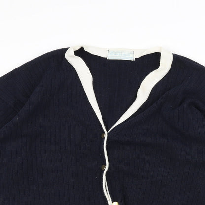 The Edinburgh Collection Womens Blue   Cardigan Jumper Size M