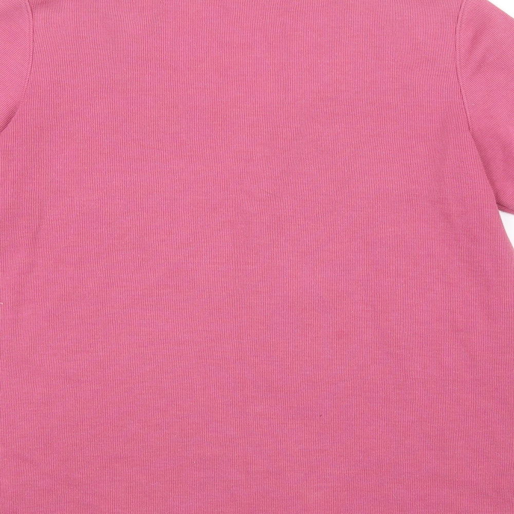 Womens UK Size S BM casual Pink Basic T-Shirt