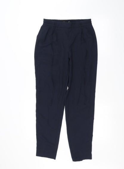 Womens UK Size XS Zara Regular Fit  Blue Trousers