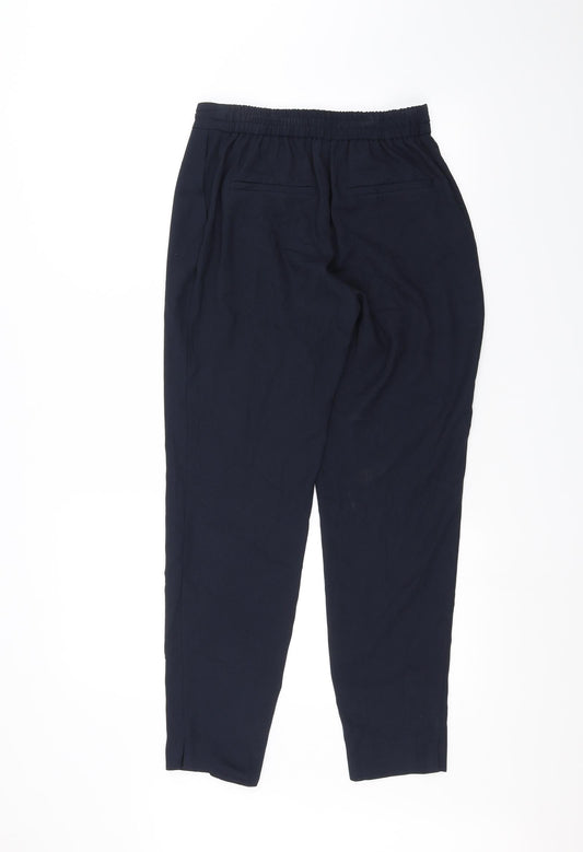 Womens UK Size XS Zara Regular Fit  Blue Trousers