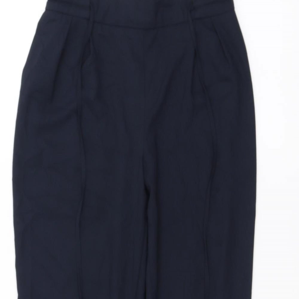 Womens UK Size XS Zara Regular Fit  Blue Trousers