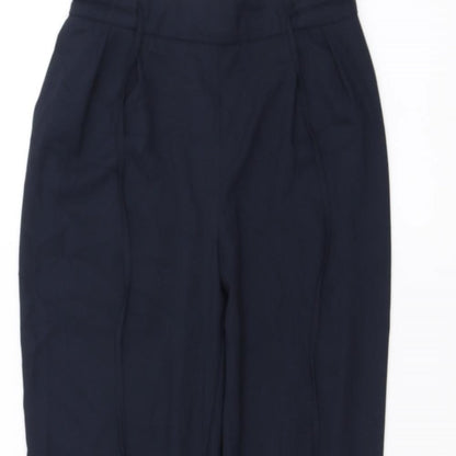 Womens UK Size XS Zara Regular Fit  Blue Trousers