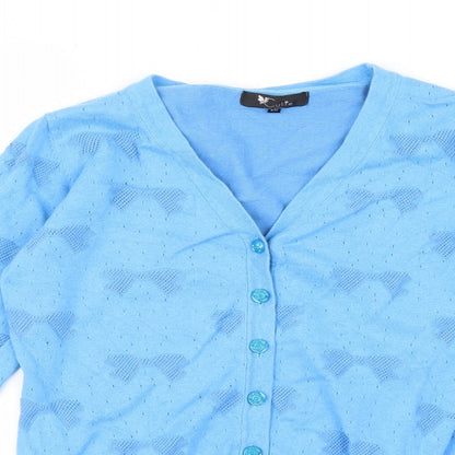 Cutie Womens Blue   Pullover Jumper Size S