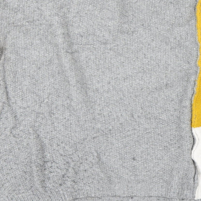 If It Were Me Womens Yellow  Knit Pullover Jumper Size S