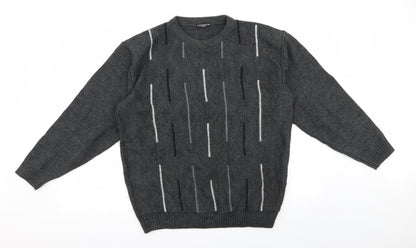 Streamline Womens Grey  Rayon Pullover Jumper Size M