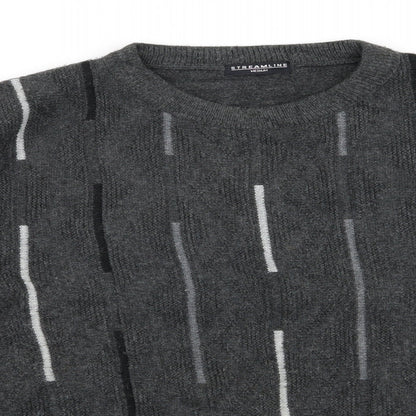 Streamline Womens Grey  Rayon Pullover Jumper Size M