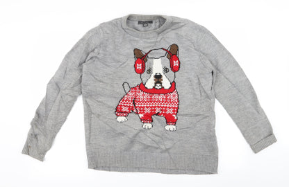 Primark Mens Grey   Pullover Jumper Size S