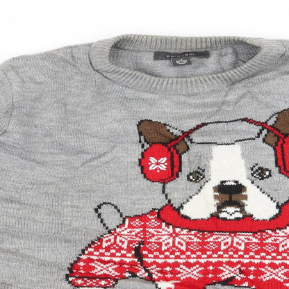 Primark Mens Grey   Pullover Jumper Size S