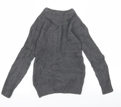 pep co Girls Grey   Jumper Dress  Size 7 Years