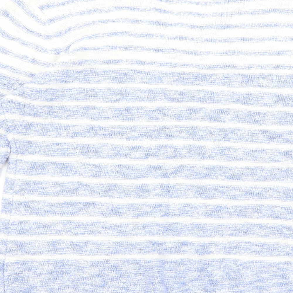 isle Womens Blue Striped  Pullover Jumper Size S