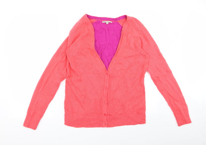 Gap Womens Pink  Rayon Cardigan Jumper Size M