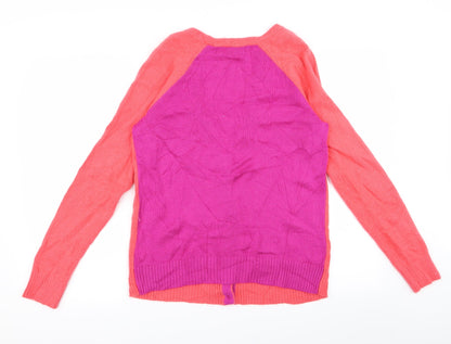 Gap Womens Pink  Rayon Cardigan Jumper Size M