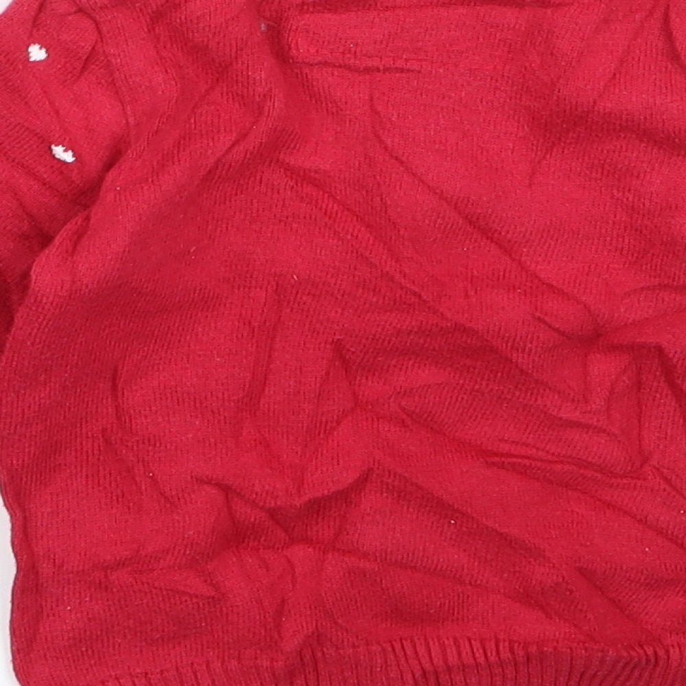 Preworn Baby Red   Pullover Jumper Size 9-12 Months  - CHRISMTAS