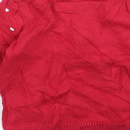 Preworn Baby Red   Pullover Jumper Size 9-12 Months  - CHRISMTAS
