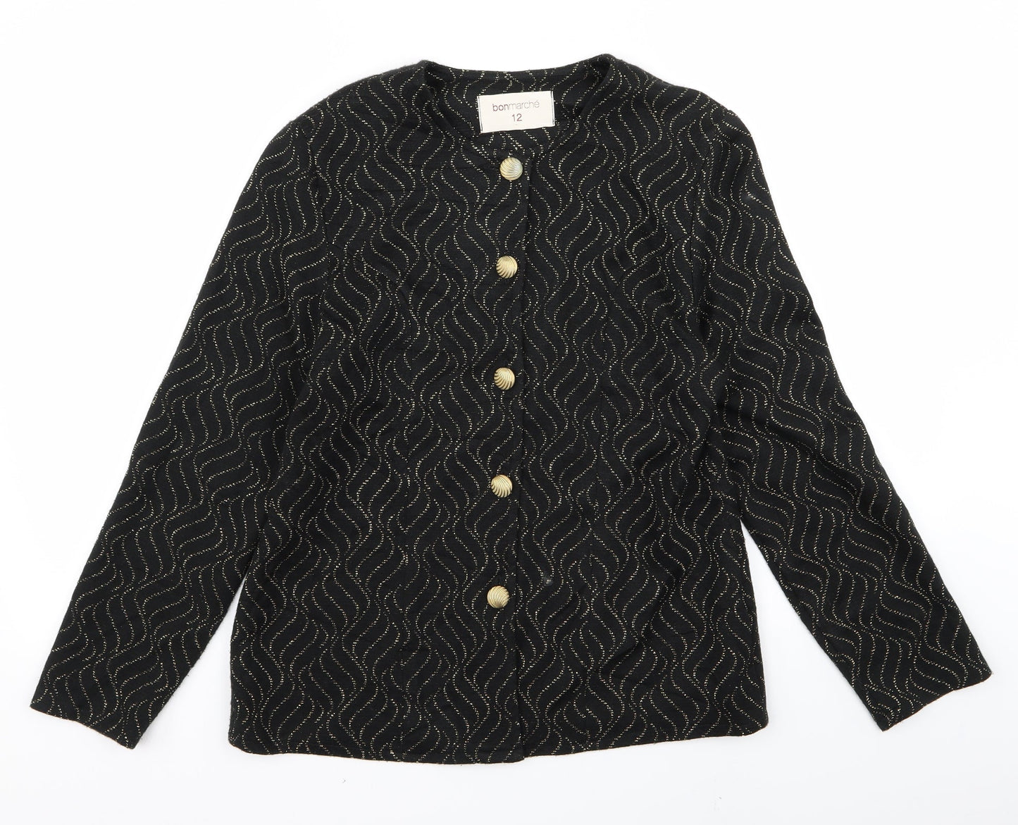 Womens UK Size 12 bonmarche Black Jacket