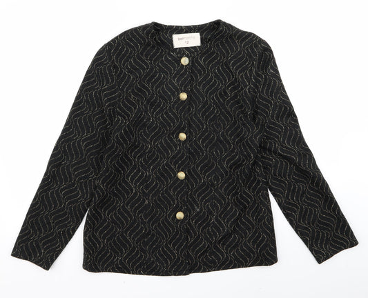 Womens UK Size 12 bonmarche Black Jacket
