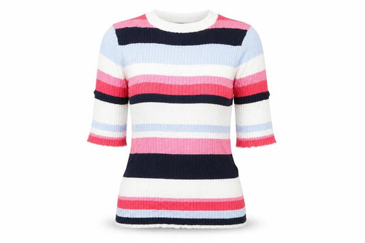 Marks & Spencer Womens Multicoloured Striped  Pullover Jumper Size M