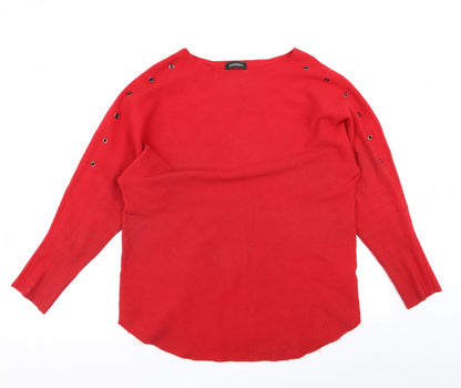 pomodoro Womens Red   Pullover Jumper Size M