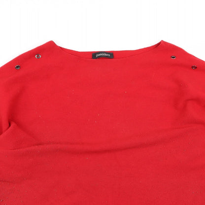 pomodoro Womens Red   Pullover Jumper Size M