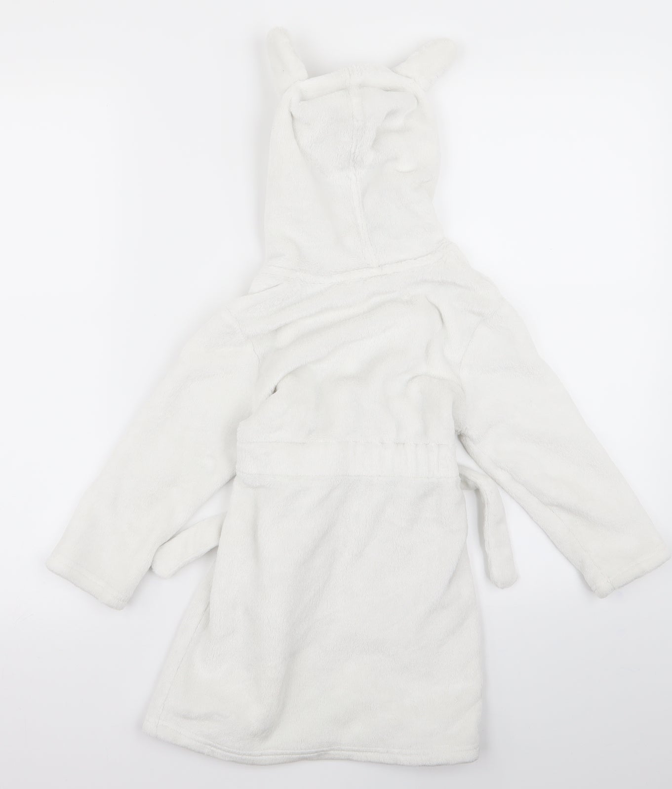Preworn Girls White   Top Robe Size 2 Years