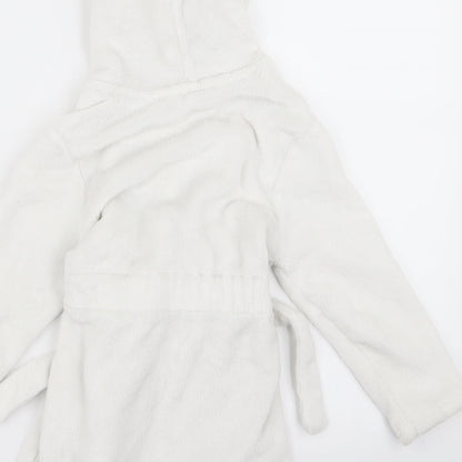 Preworn Girls White   Top Robe Size 2 Years