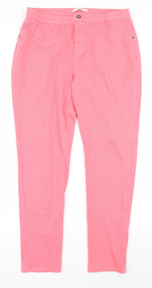 George Womens Pink   Trousers  Size 14 L27 in