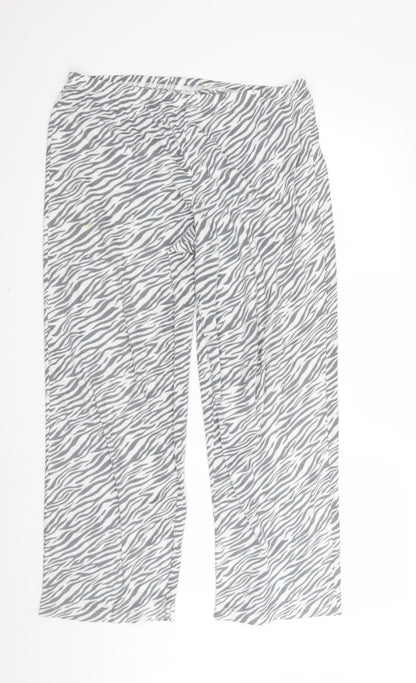 preworm Womens Black Animal Print  Jogger Trousers Size M L27 in - v