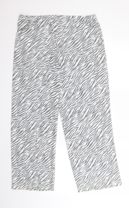 preworm Womens Black Animal Print  Jogger Trousers Size M L27 in - v
