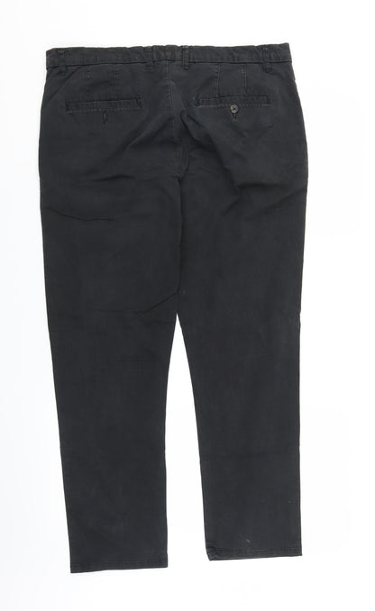 ACW85 Womens Black  Denim Straight Jeans Size 36 L27 in