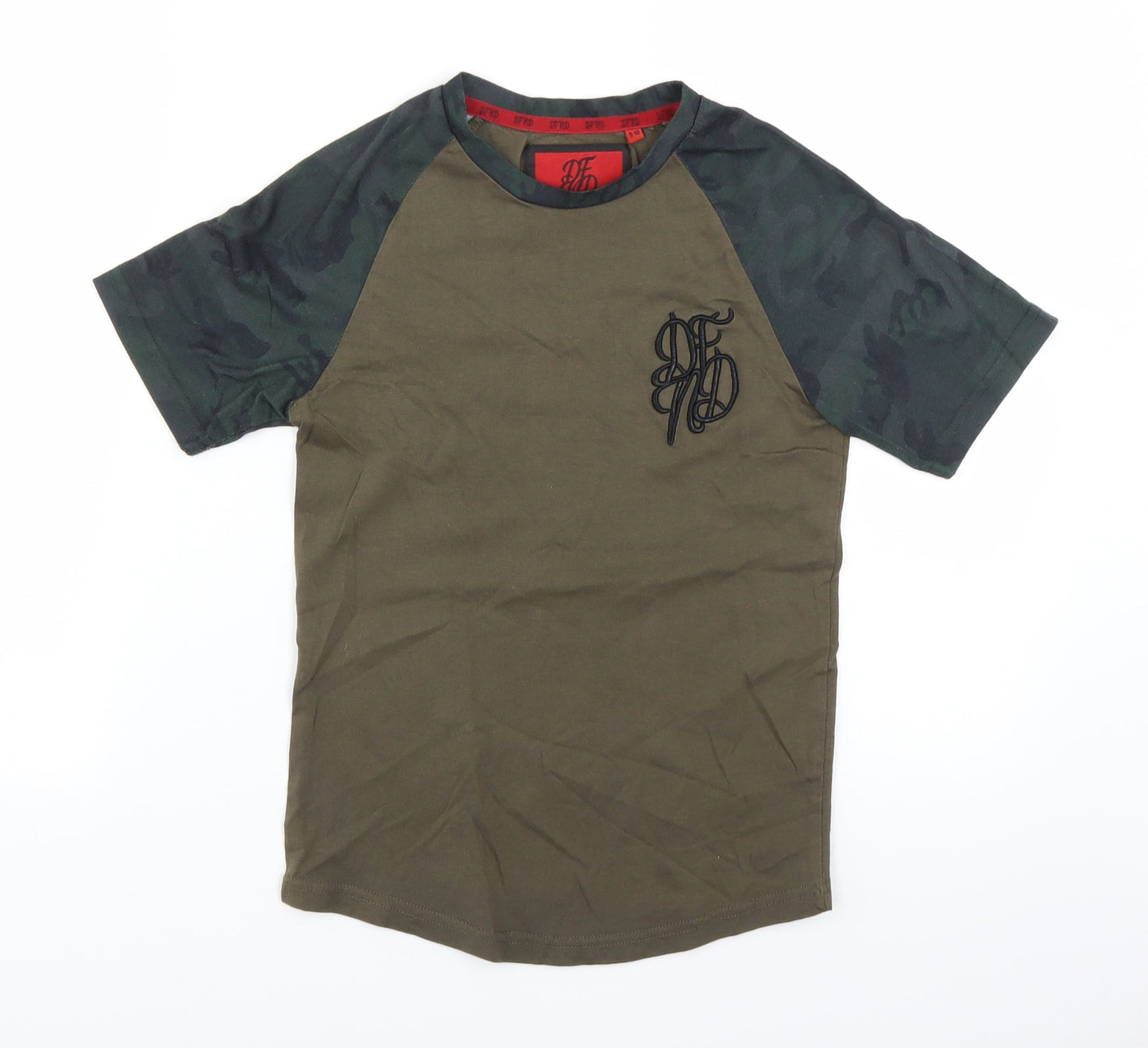 DFND Boys Brown   Basic T-Shirt Size 9-10 Years