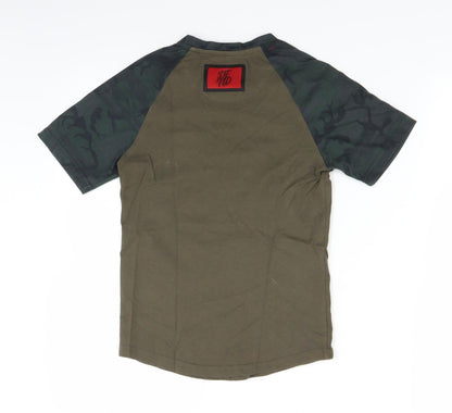 DFND Boys Brown   Basic T-Shirt Size 9-10 Years