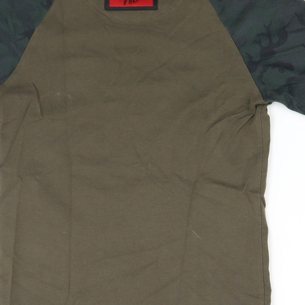 DFND Boys Brown   Basic T-Shirt Size 9-10 Years