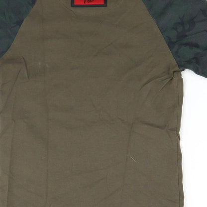 DFND Boys Brown   Basic T-Shirt Size 9-10 Years