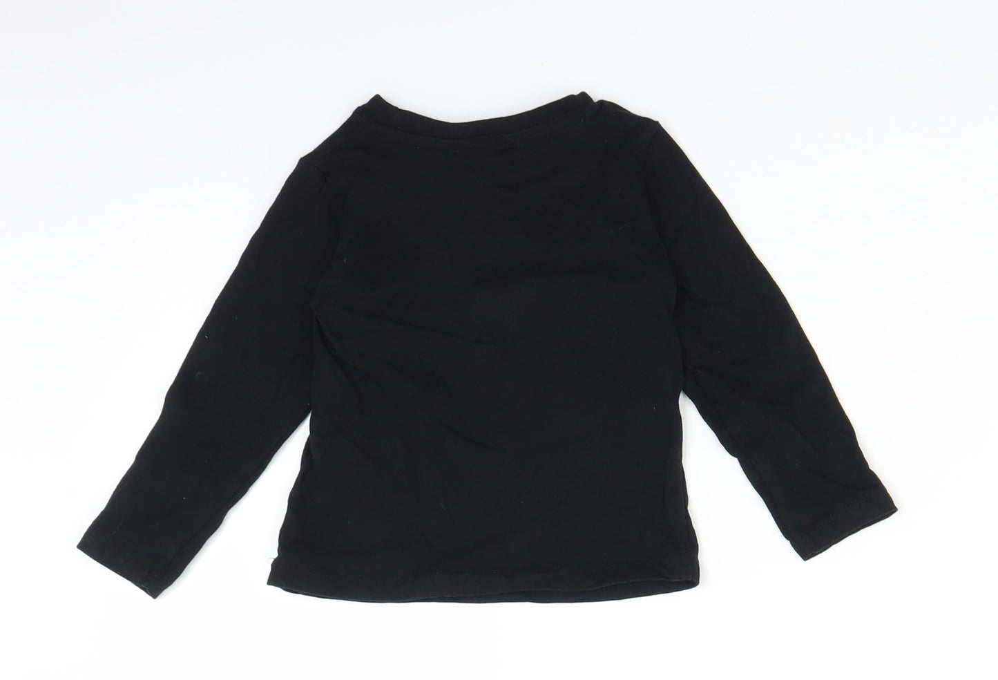 PEP & CO Baby Black   Basic T-Shirt Size 12-18 Months  - dance party