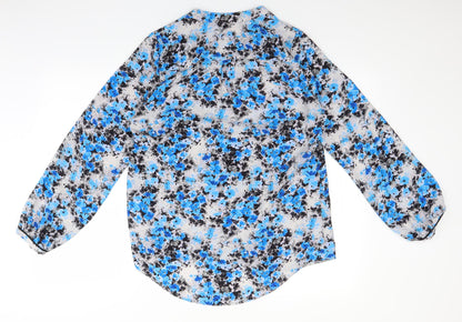 Womens UK Size 10 Atmosphere Blue Basic Blouse