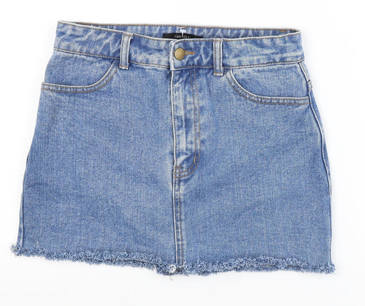 FOREVER 21 Womens Blue  Denim Mini Skirt Size M