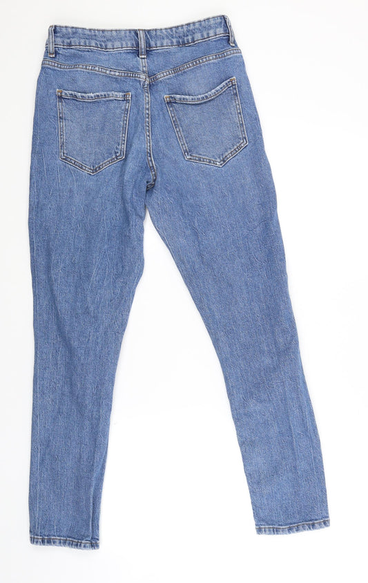 New Look Womens Blue  Denim Straight Jeans Size 10 L26 in