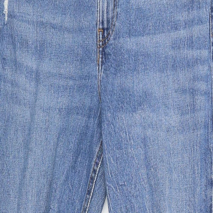 New Look Womens Blue  Denim Straight Jeans Size 10 L26 in