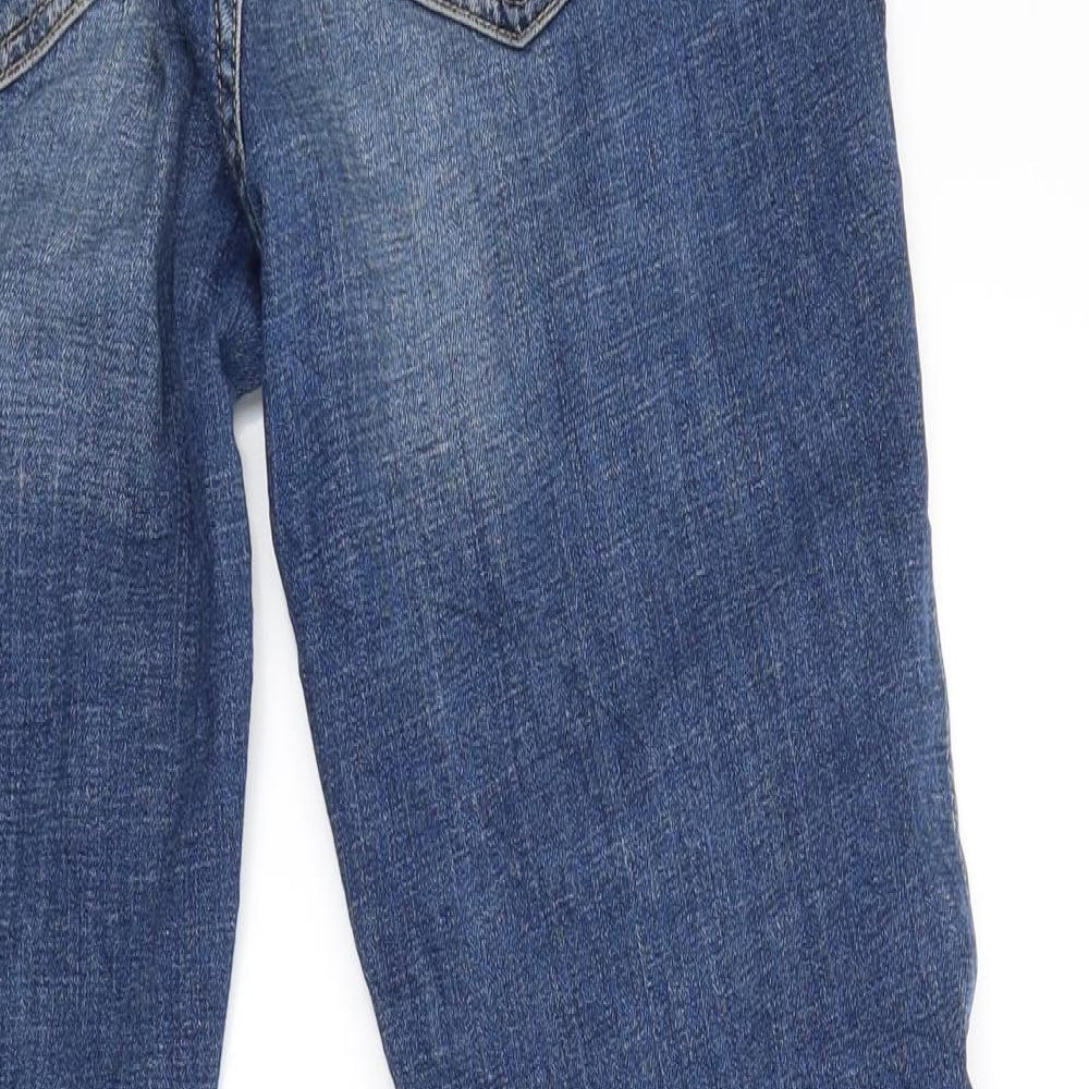 Womens UK Size M H&M Regular Fit Tapered Blue Jeans