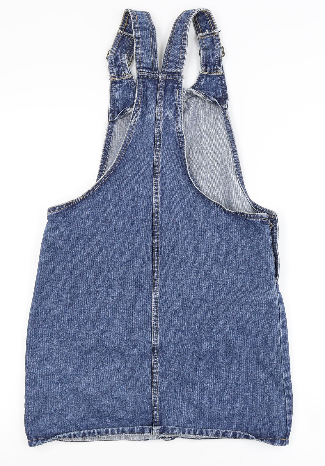 Denim Co. Womens Blue  Denim Pinafore/Dungaree Dress  Size 8