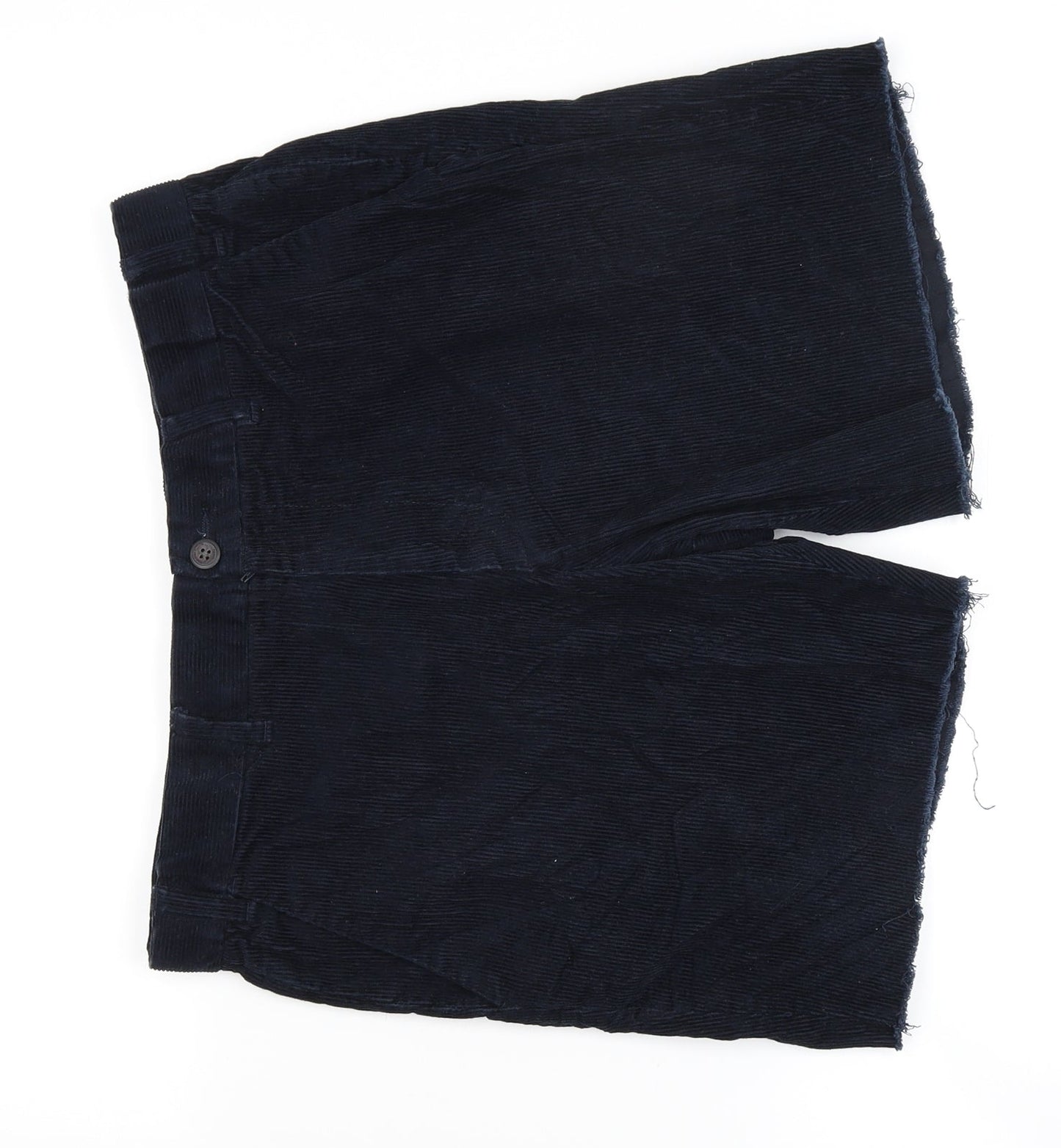 M&S Womens Blue  Corduroy Chino Shorts Size 34 in