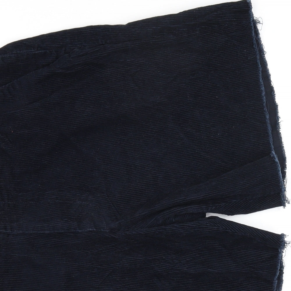 M&S Womens Blue  Corduroy Chino Shorts Size 34 in